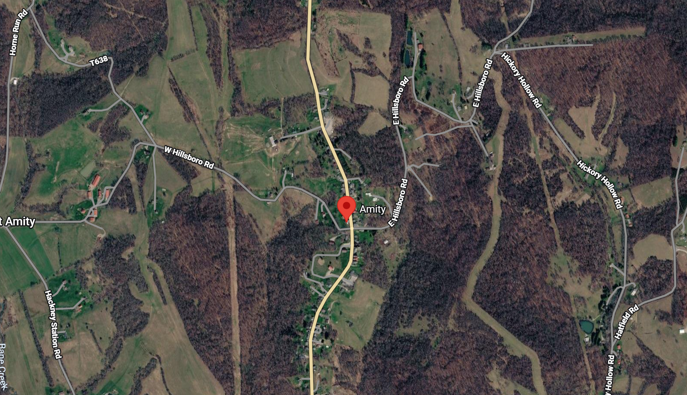 Aerial view of Pennsylvania landscape