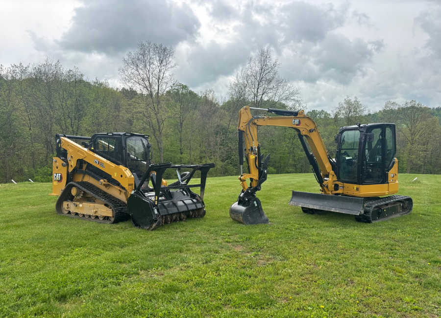 MTL Ground Force CAT track loader and mini excavator